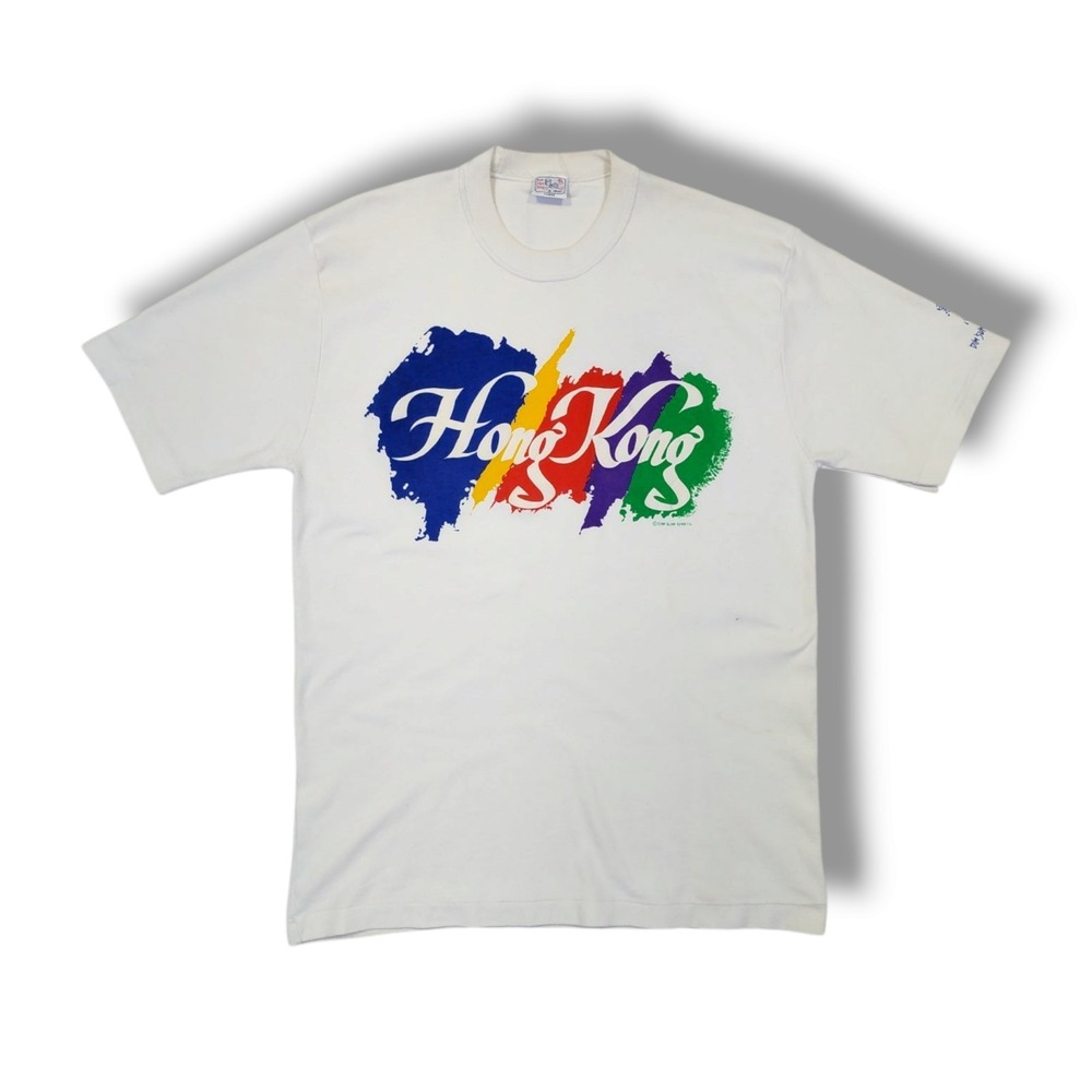 Vintage 80s 90s‎ Dim Sum Shirts Hong Kong Destination T-Shirt Single Stitch Sz L